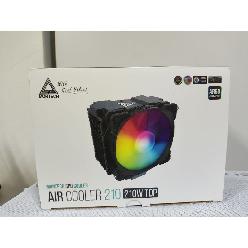 君主 MONTECH Air Cooler 210 A.RGB CPU散熱器 塔扇(高度15.3cm)