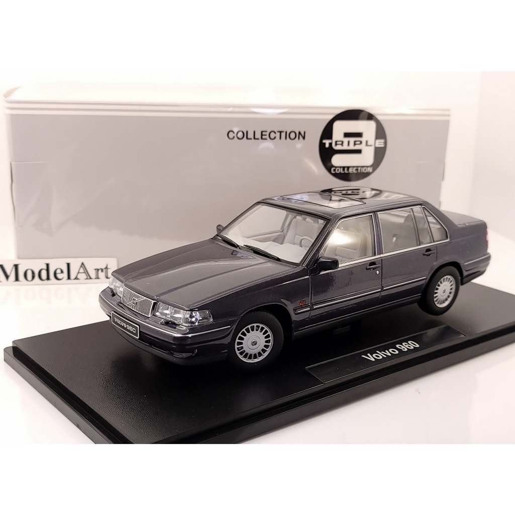 【模型車藝】1/18 Triple9 Volvo 960 Sedan 1996 紫羅蘭灰【富豪旗艦房車】