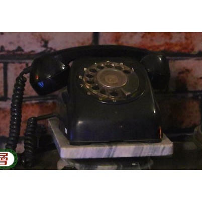 復古轉盤電話／古早式電話（含大理石座）
