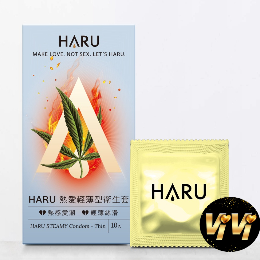 HARU STEAMY 熱愛輕薄型保險套 – Thin 台灣現貨 薄型衛生套 避孕套 VIVI情趣