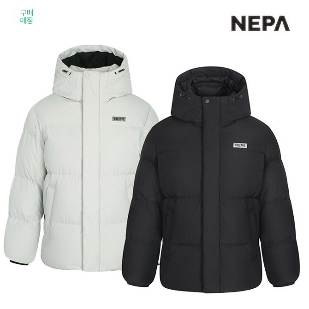 韓國登山品牌 NEPA 過季男女款基本中長版連帽羽絨外套型號 7IF2081 出清特價~預購中 下標前請先詢問