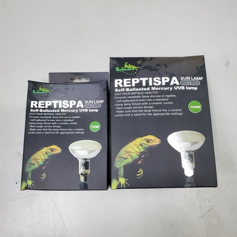 Reptispa 全光譜太陽燈 POWER SUN (UVB+ UVA) 紫外線 加熱 爬蟲 陸龜 蜥蜴 蘇卡達