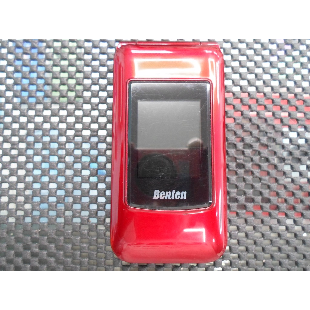 [Benten奔騰] F60 4G折疊式雙螢幕老人手機 紅色