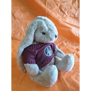 79-賓士 兔子 毛衣 娃娃 玩偶 布偶 兔兔 兔娃娃 可愛 質感