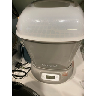 Combi Pro 360 PLUS高效消毒烘乾鍋_寧靜灰+奶瓶保管箱 8.5成新