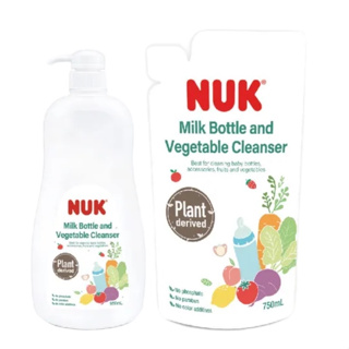 【NUK】 植萃奶瓶蔬果清潔液促銷組(950ml+750ml)