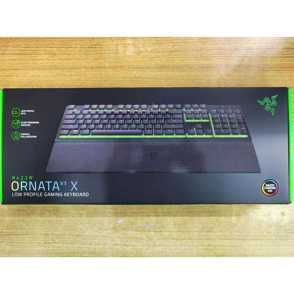 ꧁全省最便宜(保證正品)꧂♛Razer雷蛇Ornata V3 X ★雨林狼蛛 V3 X中文有線鍵盤♛ (全新封膜未拆)