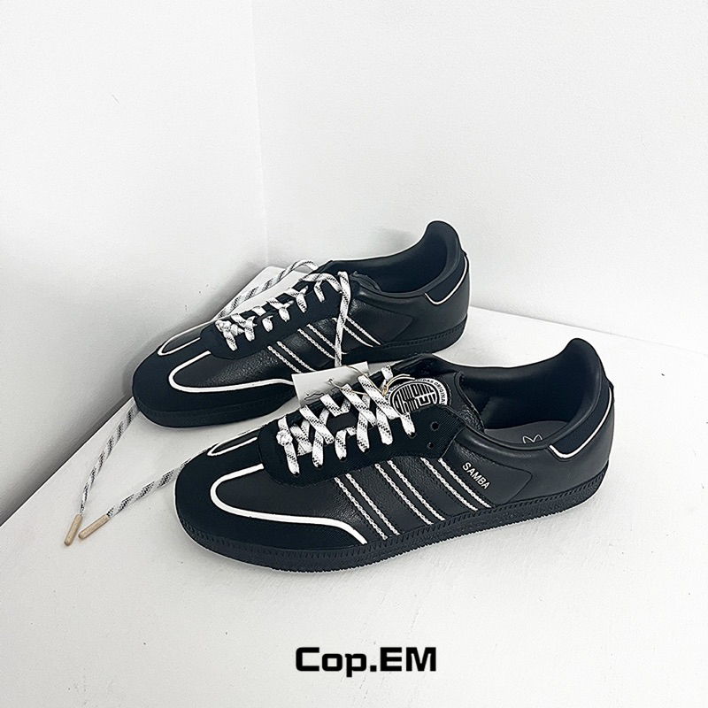 COP# Adidas Originals Samba 萬物尋宗 黑白 黑武士 男女鞋 德訓鞋 IF3918