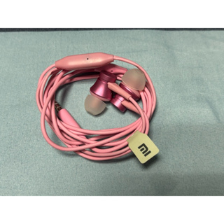 小米 3.5mm 有線 原廠耳機 粉紅色 清新板