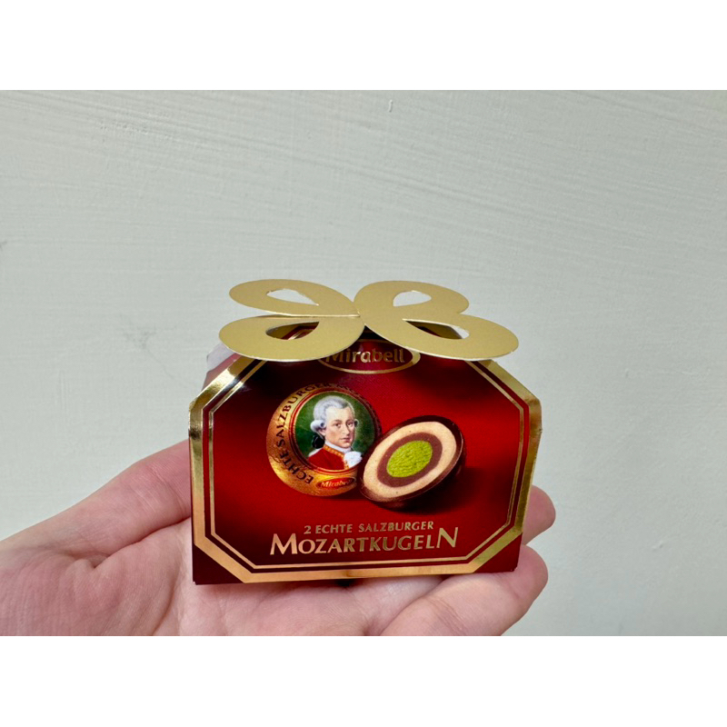 馨❤️（現貨/全店滿千免運）奧地利原裝Mirabell 莫札特巧克力禮盒 （2顆裝） 精緻可愛