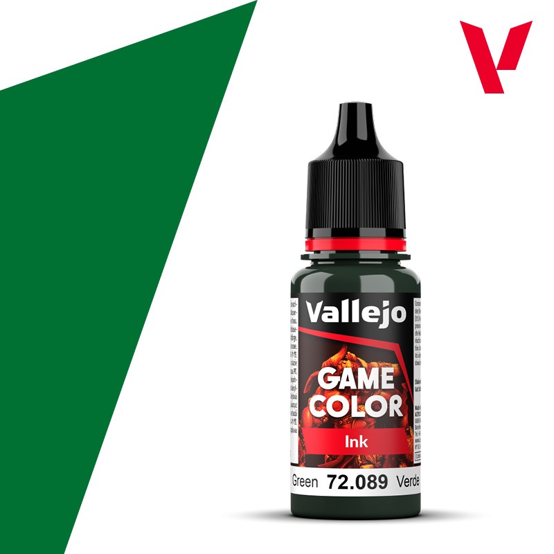 Vallejo AV水漆 遊戲色彩 綠色墨水 17ml 貨號 AV72089