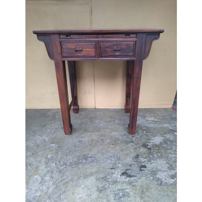 中式經典仿古家具..............方腳拉板神桌.供桌.公媽桌.神明桌(雞翅木)106x60x106