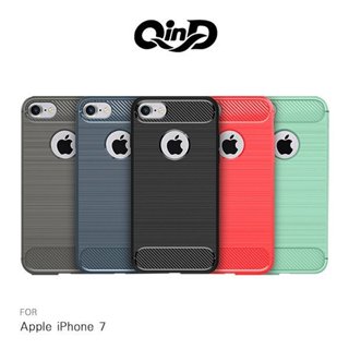 QinD Apple iPhone 6/ 6S Plus 拉絲矽膠套 TPU 保護殼 全包邊【出清】