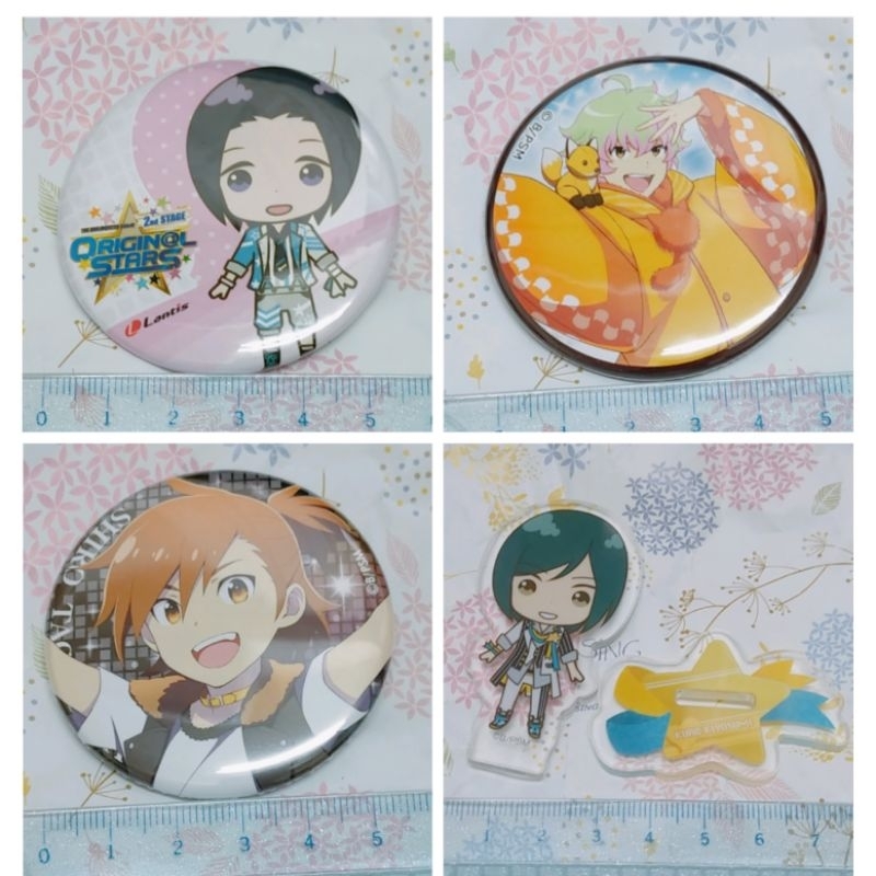 偶像大師 side M 清澄九郎 橘志狼 岡村直央 貓柳桐生 猫柳キリオ 徽章 壓克力 立牌 胸章