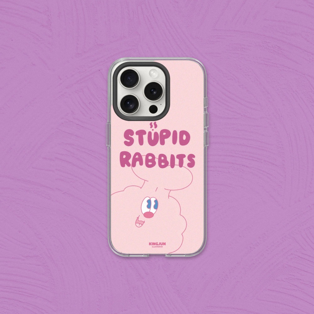 犀牛盾 適用iPhone Clear透明防摔手機殼∣KINGJUN/Hello STUPID RABBITS！