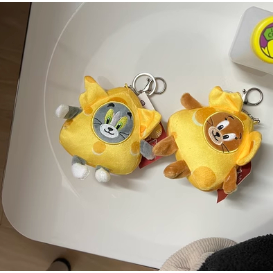 Qoo Studio♡ 新品.ᐟ‪.ᐟ👑湯姆貓與傑利鼠 搞怪奶酪裝飾 吊飾 鑰匙圈