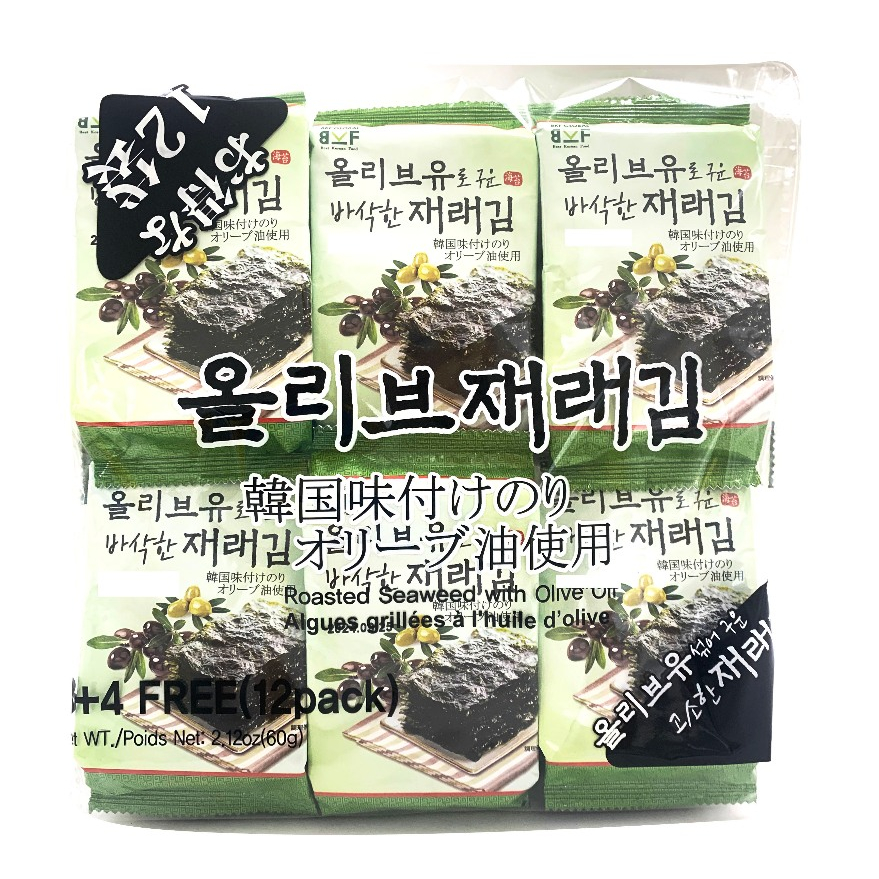 🇰🇷 韓國 味付 橄欖油海苔 12包入 60g