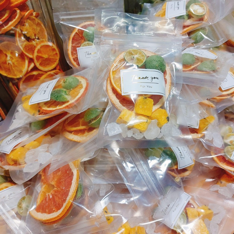 【婚禮小物】台灣水果 水果水 果乾水（葡萄柚/金桔/檸檬/香橙/百香果）手工包裝 精裝泡茶果乾 水果茶