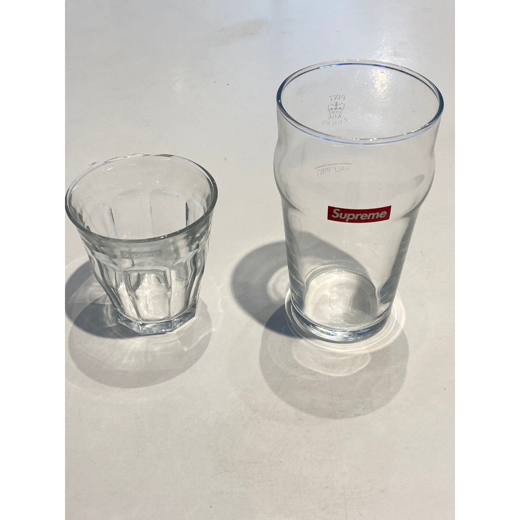 SUPREME x Duralex多角強化玻璃杯 x Supreme 一品脫玻璃杯(568ml)
