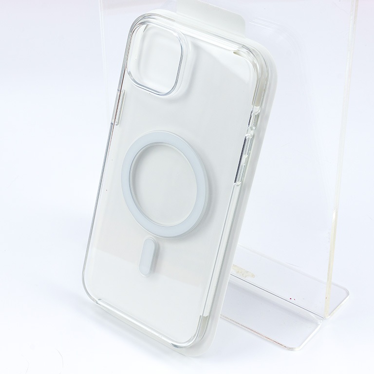 (Apple原廠配件) iPhone 15 Plus MagSafe 透明保護殼 二手附發票