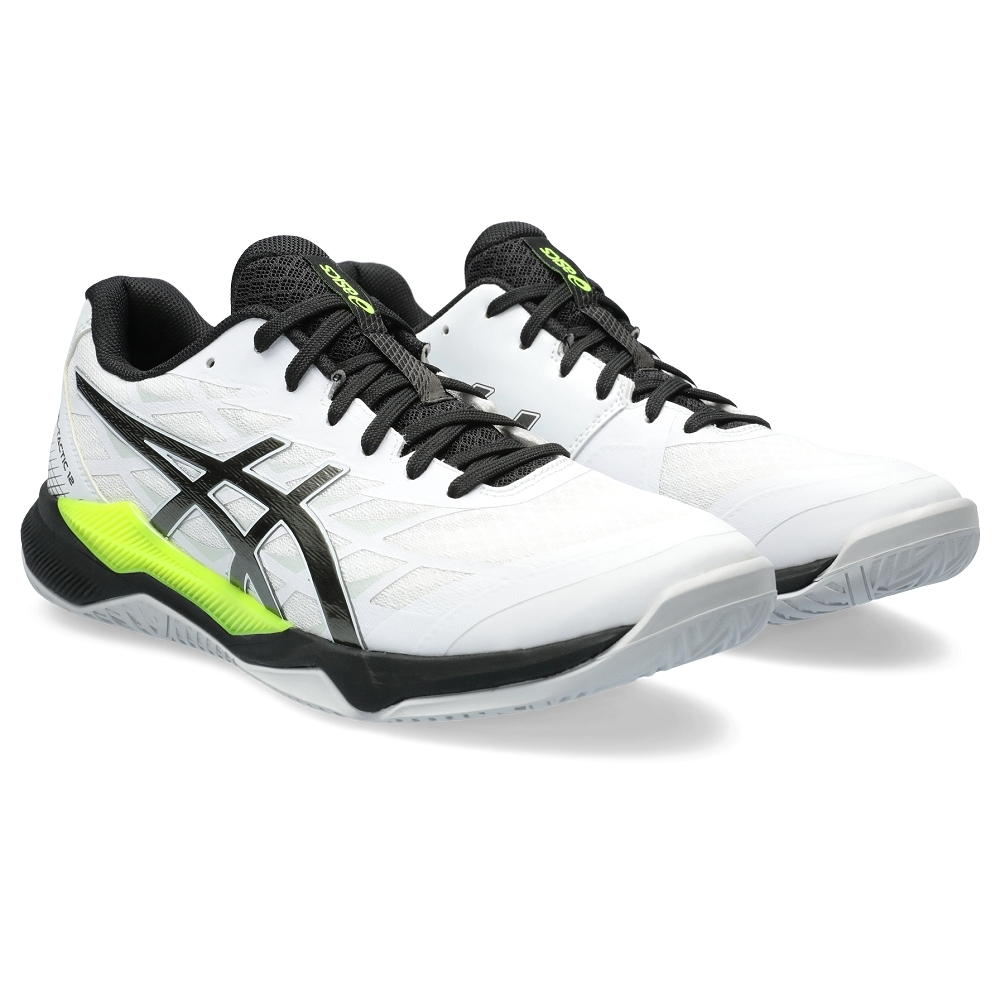 ASICS 亞瑟士 GEL-TACTIC 12 男排球鞋 羽排鞋 緩震 穩定 1071A090-101 白黑綠