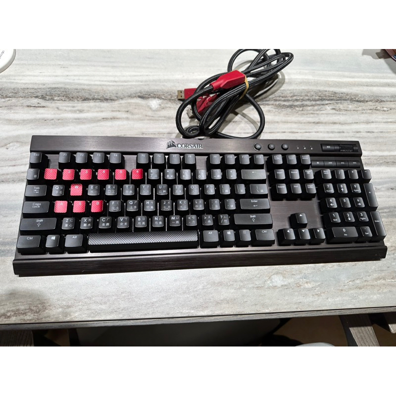 CORSAIR 海盜船 Gaming K70 機械電競鍵盤 青軸 中文 紅光