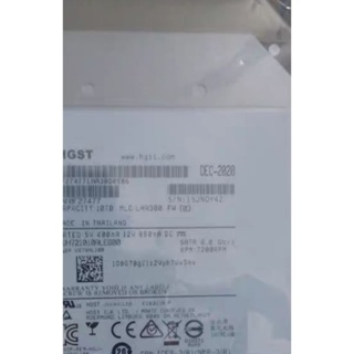 日立 HGST 10TB企業級硬碟 7200rpm 限量良品，狀態檢測良好健康， 店保一年