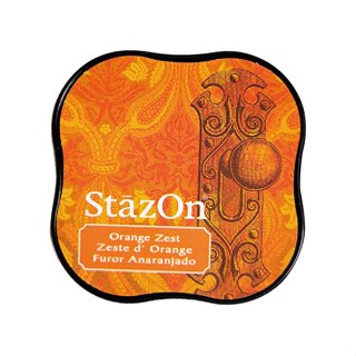 【 Micia 美日手藝館 】StazOn油性迷你印台-熱情橘 SZ-MID-71