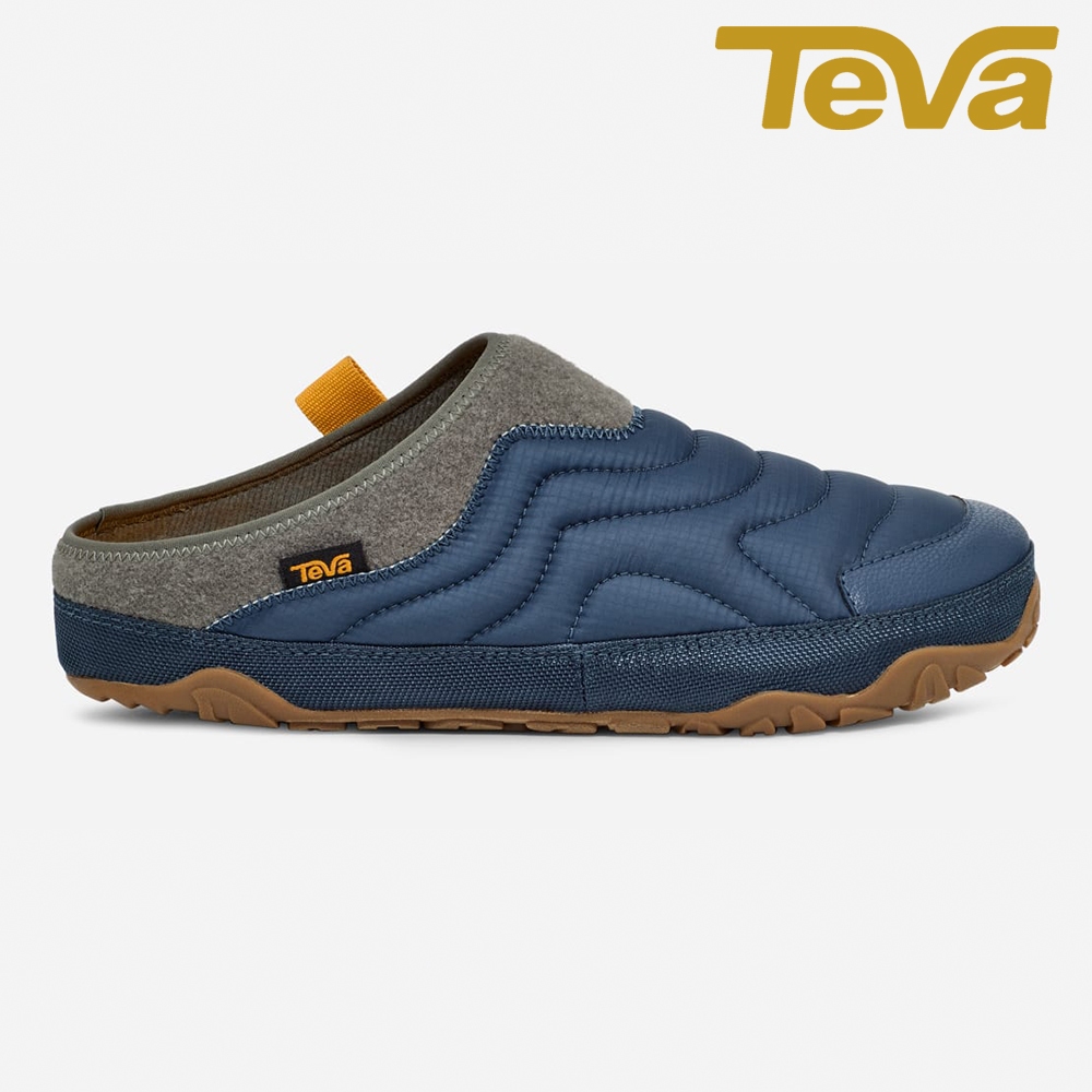 【TEVA】正品 女 ReEmber Terrain 防潑水菠蘿麵包鞋/穆勒鞋 藍青色 ( TV1129596BWGT