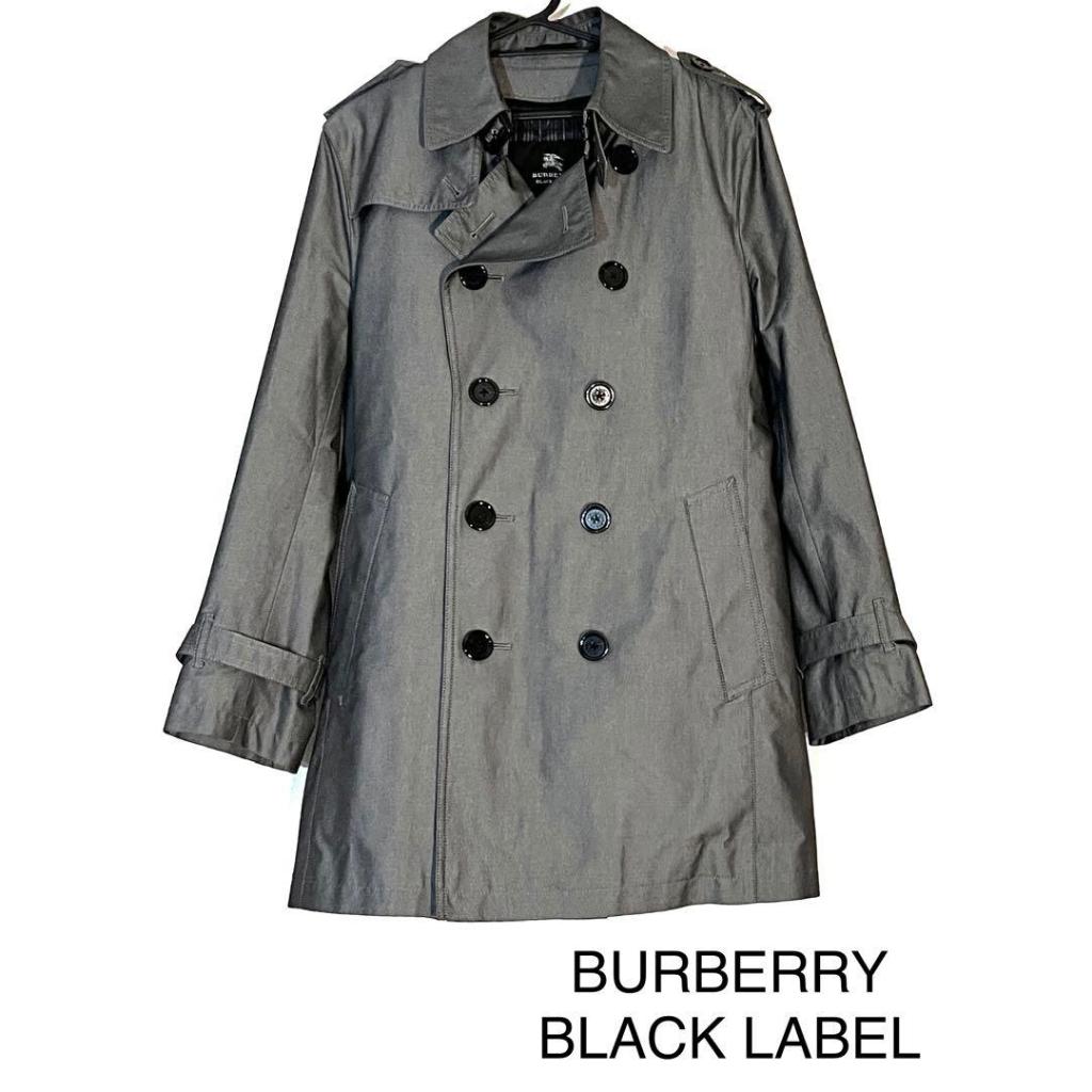 burberry black label 男士風衣 (M) 灰色