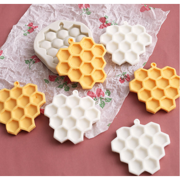 【西子手作】蜂窩蜂巢造型 小蜜蜂 巧克力翻糖模具 蛋糕裝飾 烘焙模具 矽膠模