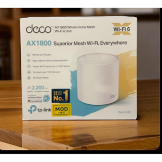 TP-Link Deco X20 AX1800 真1入裝Mesh 雙頻無線網路WiFi 6網狀路由器分享器