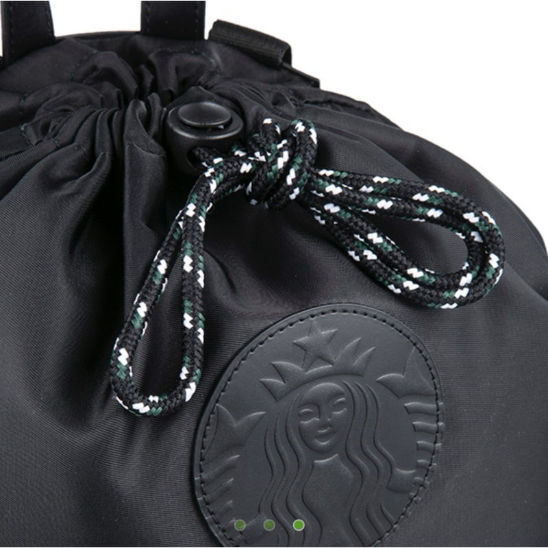 星巴克 Starbucks 黑色女神束口後背包