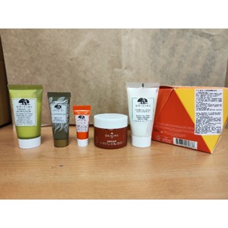 ORIGINS 品木宣言 元氣修護新客組(潔面慕絲30ml+精華15ml+水凝乳30ml+亮眼霜5ml+面膜30ml