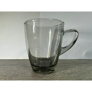 [全新] 透黑質感水杯 有耳玻璃杯 咖啡杯 玻璃杯 水杯