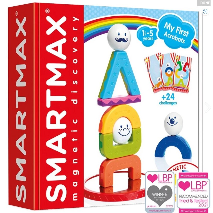 【比利時SMARTMAX】寶寶磁力接接棒-馬戲團平衡樂