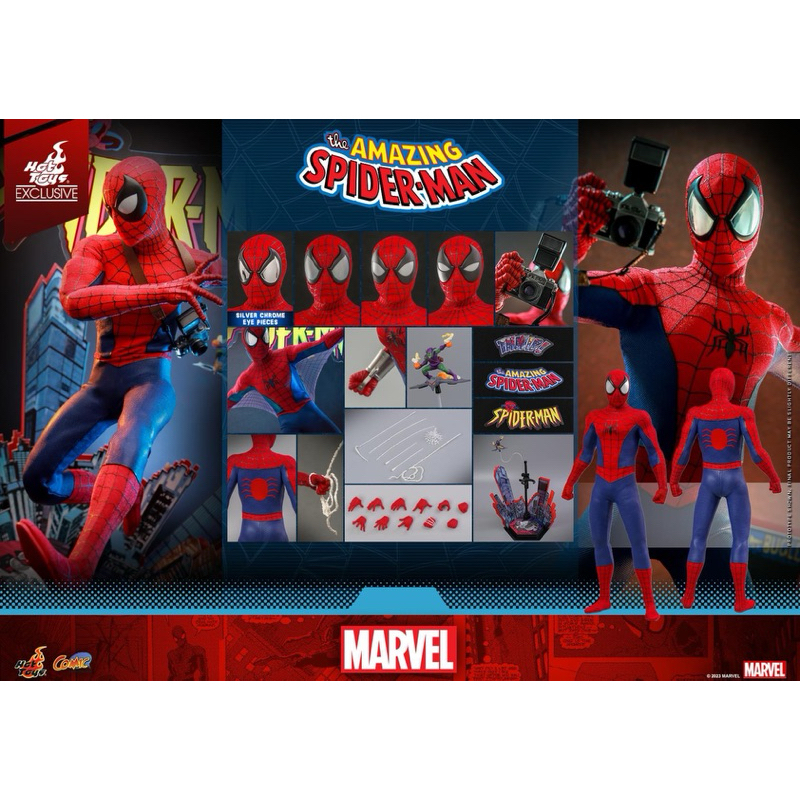 全新 Hot Toys – CMS015 –《 漫威 蜘蛛人 》經典紅藍戰衣 非 CMS010 VGM48 MMS624