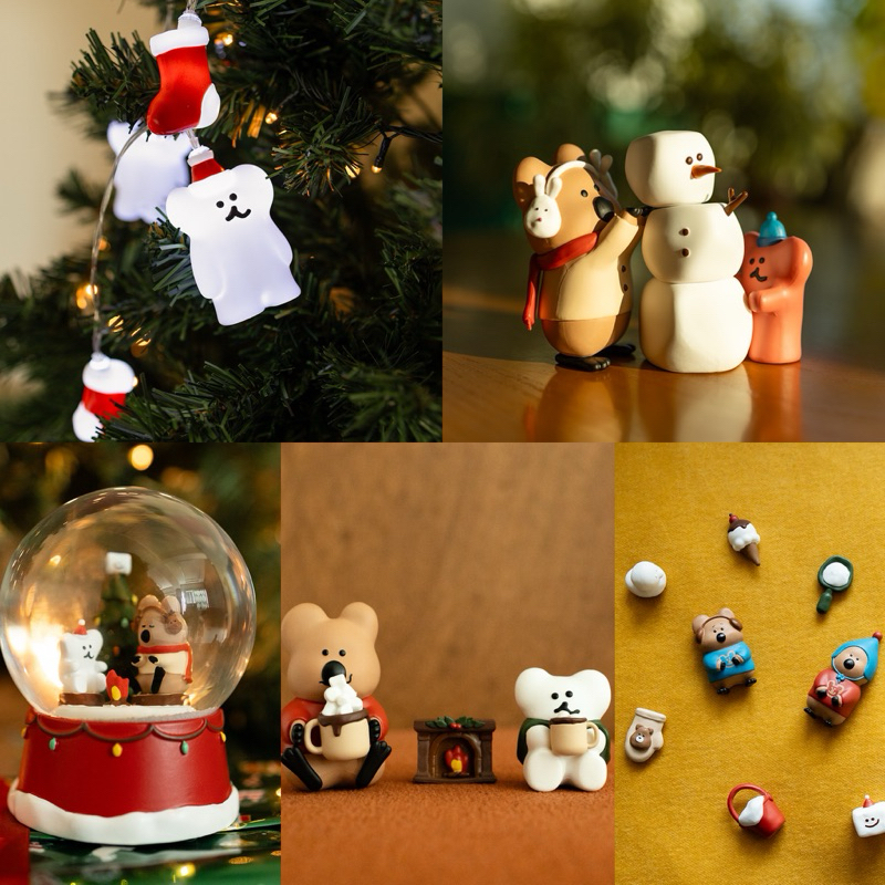 💐tuttiamour韓國代購【dinotaeng】 冬季新品 聖誕水晶球 聖誕裝飾燈 造型公仔 造型磁鐵