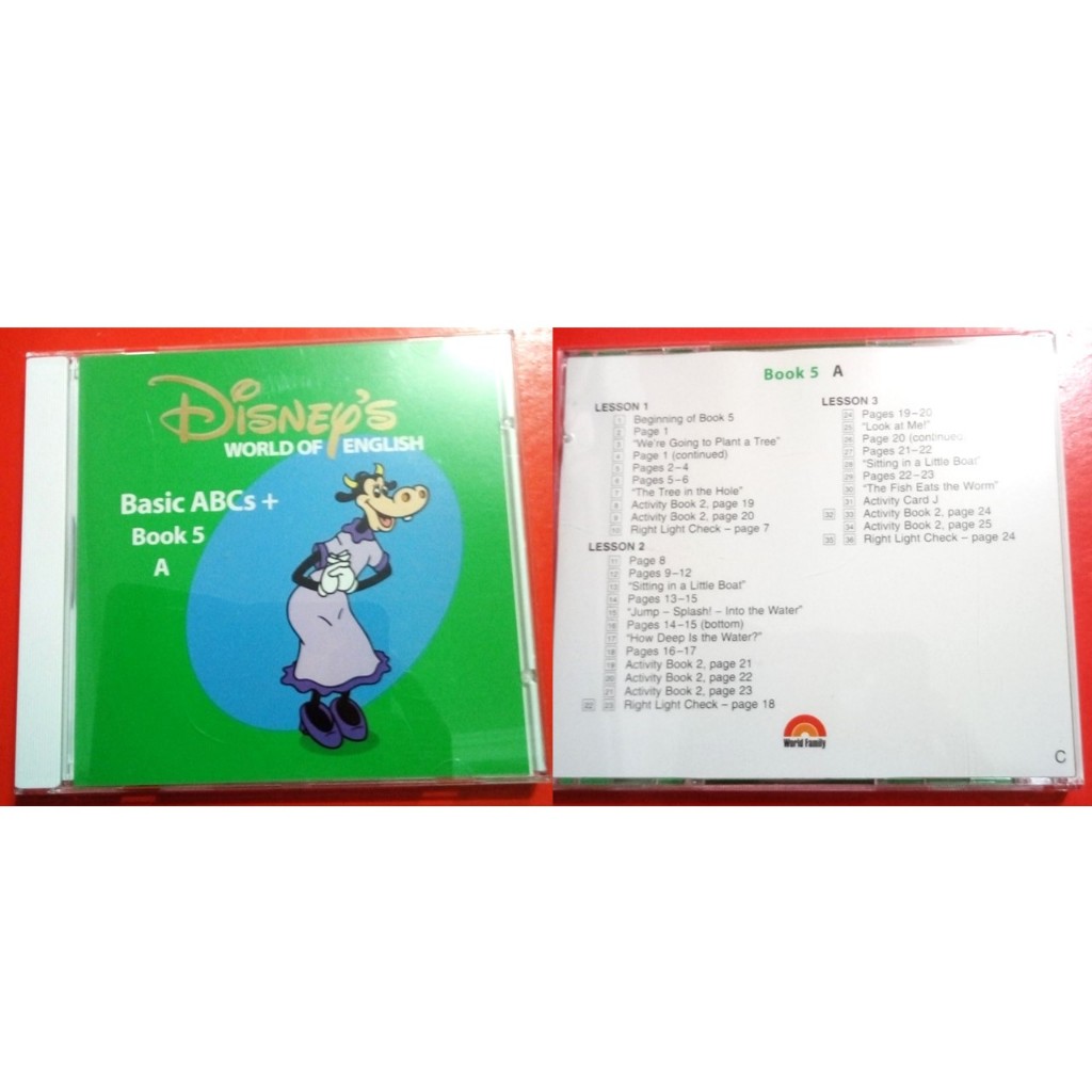 Disney's World of English 迪士尼美語 Basic ABCs + Story Book 5 A