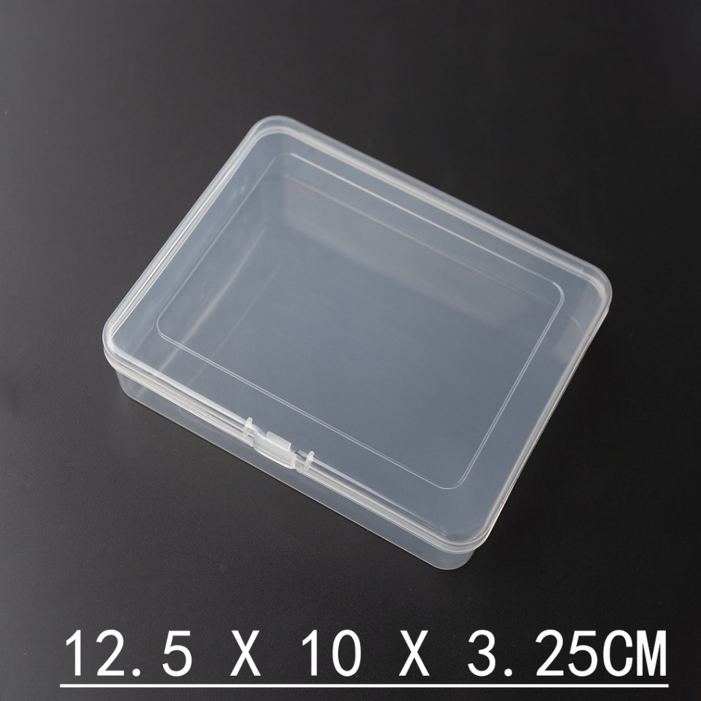 釭杠工具鋪 ◆ 12公分塑膠盒 長方形 透明零件收納盒 小元件盒 工具盒 有蓋 PP小盒