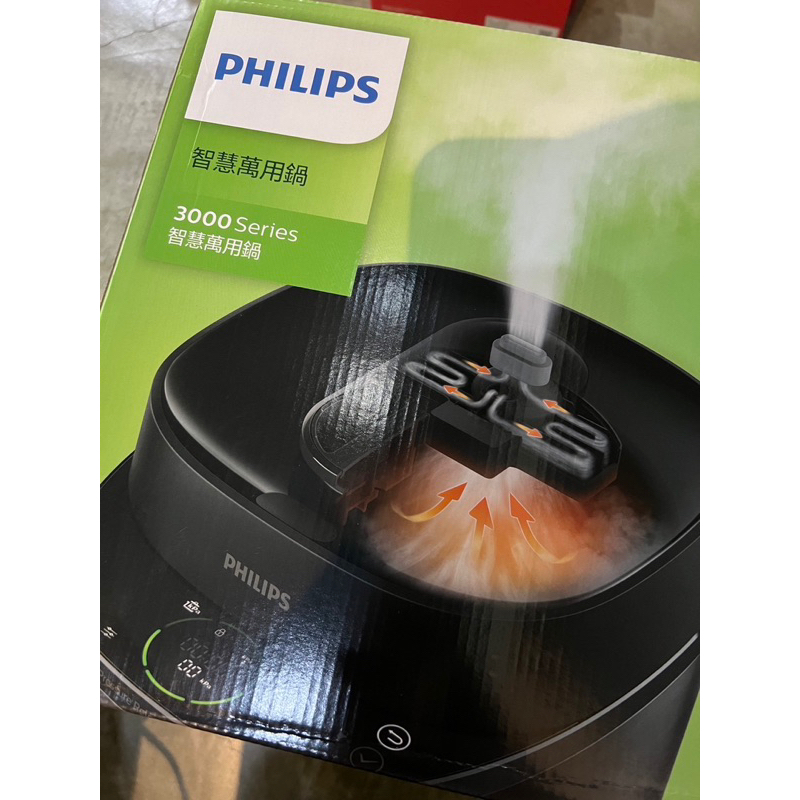 PHILIPS 飛利浦 快速洩壓智慧萬用鍋 HD2151黑小萬