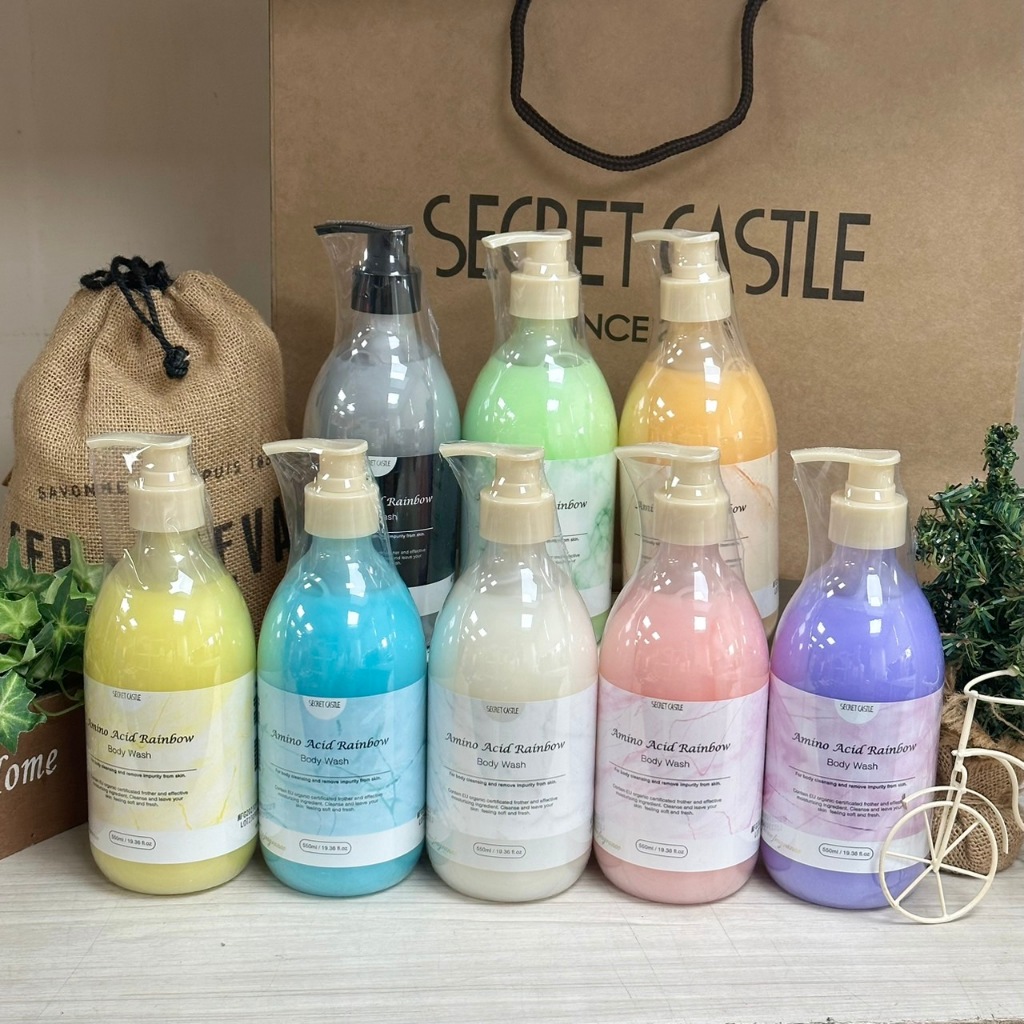 ✔現貨💯公司貨【 SECRET CASTLE秘密城堡】極緻胺基酸沐浴乳 保濕沐浴乳 550mL