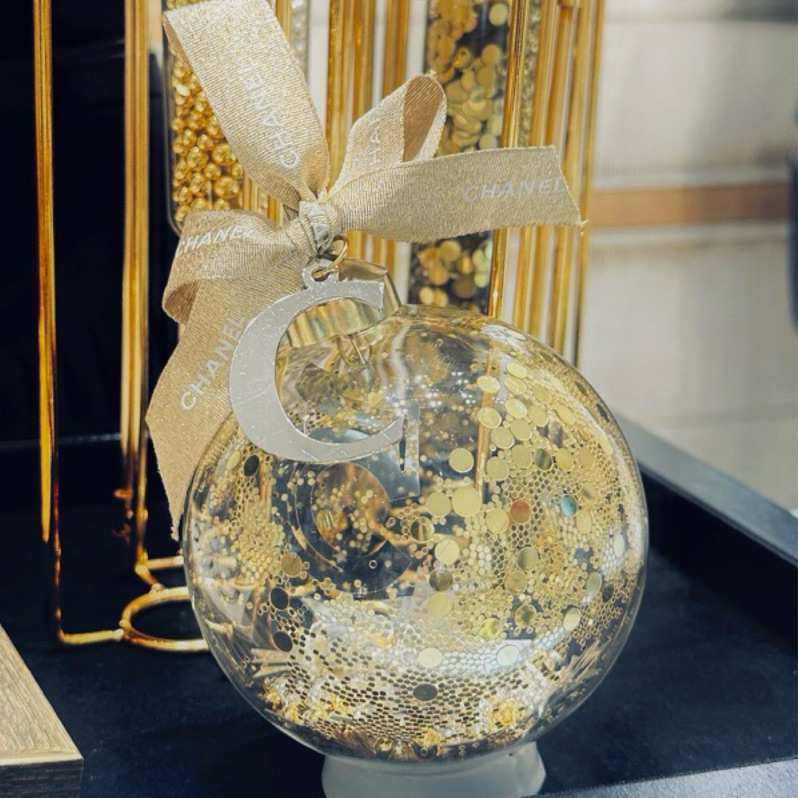 【全新】Chanel專櫃活動手作水晶球聖誕節限定擺飾掛飾
