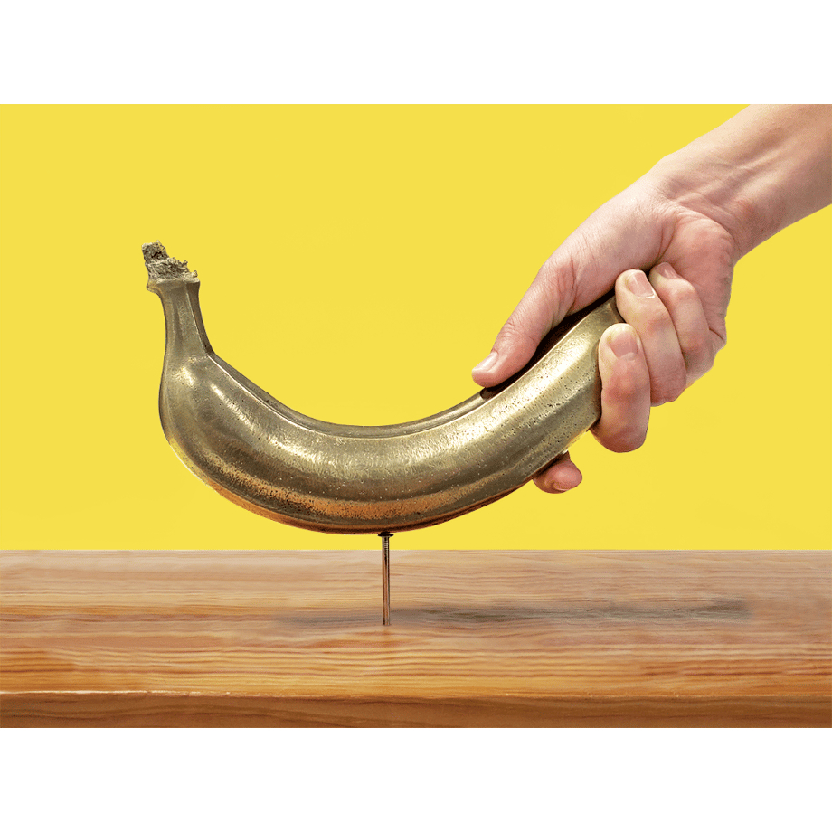 【台灣現貨】鋼鐵香蕉 青銅製 槌子 香蕉鐵鎚 趣味 日本製造🇯🇵 露營槌子 香蕉錘  Banana Hammer DX