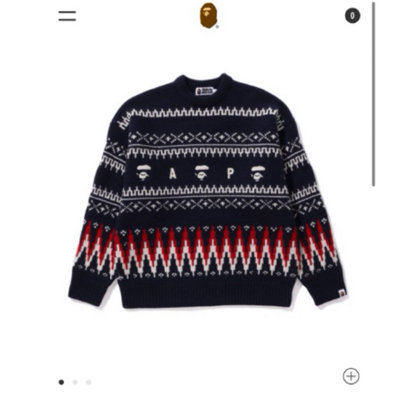 A BATHING APE® BAPE Snowflake Knit Sweater 毛衣 日本猿人 潮流 正品 聖誕節