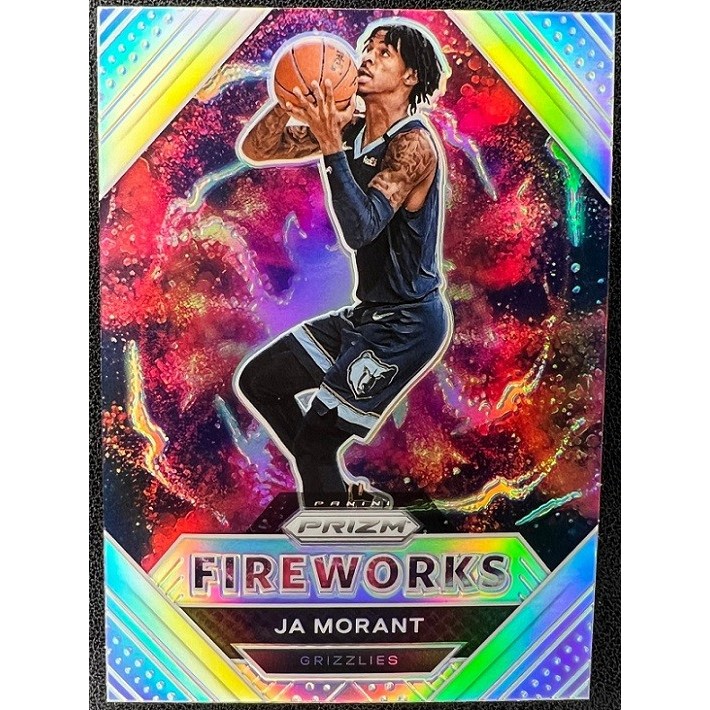 NBA 球員卡 Ja Morant 2020-21 Prizm Fireworks Silver Prizm 銀亮