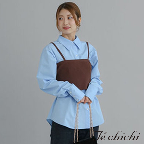 Te chichi 平口合身吊帶針織上衣(FC33L2C1280)