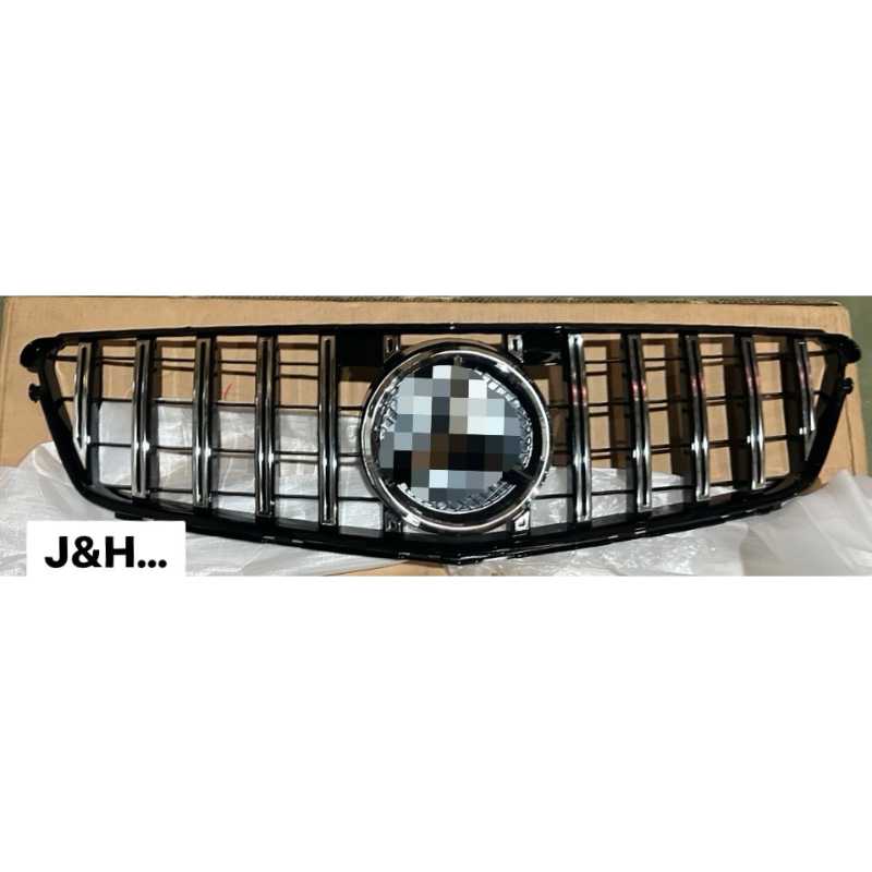 J&amp;H… BENZ W204 直瀑 GT 直條 水箱罩 銀條&amp;黑條