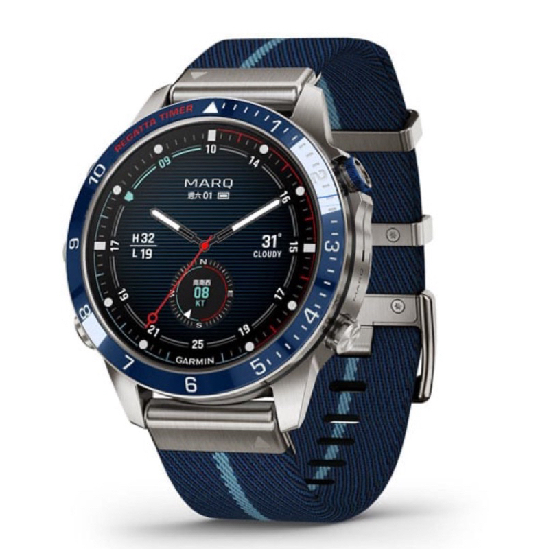 GARMIN MARQ 航海家 (Gen 2) 智能工藝腕錶，贈原廠二代鈦金屬錶帶