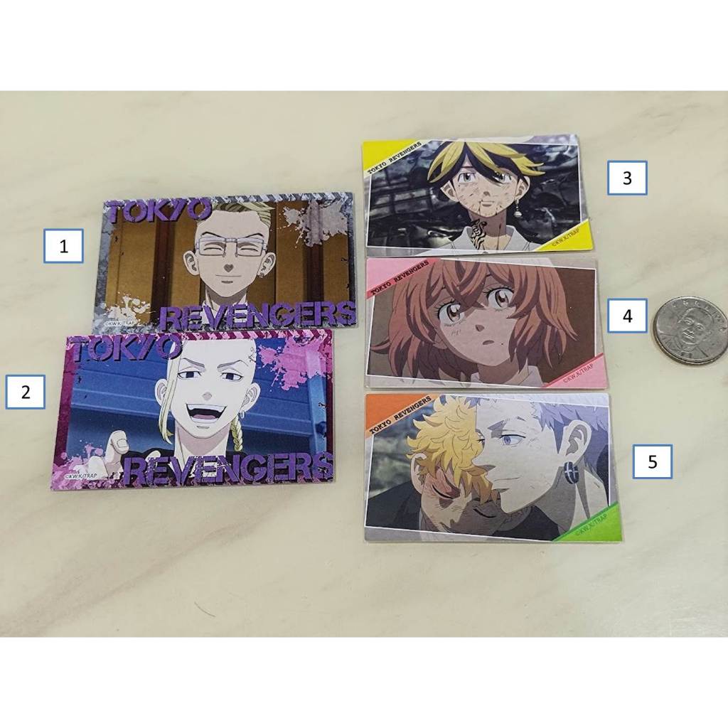 東京復仇者 小卡 收藏卡 稀咲鐵太 龍宮寺堅 三谷隆 橘日向 羽宮一虎 橘直人 花垣武道